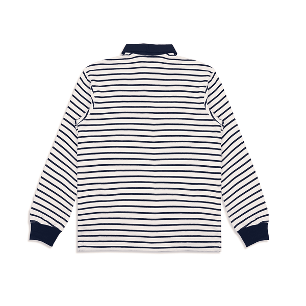 Striper G Polo Sweater - Navy White