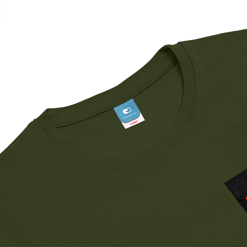 Rubby Tees Pocket - Olive Green - Exclusive Cotton