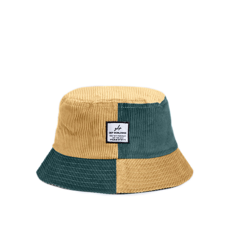 Bucket Hat Corduroy - Green Caramel