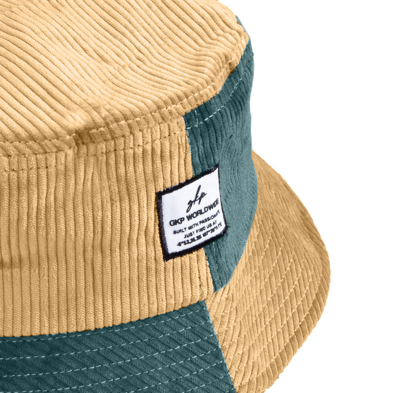 Bucket Hat Corduroy - Green Caramel